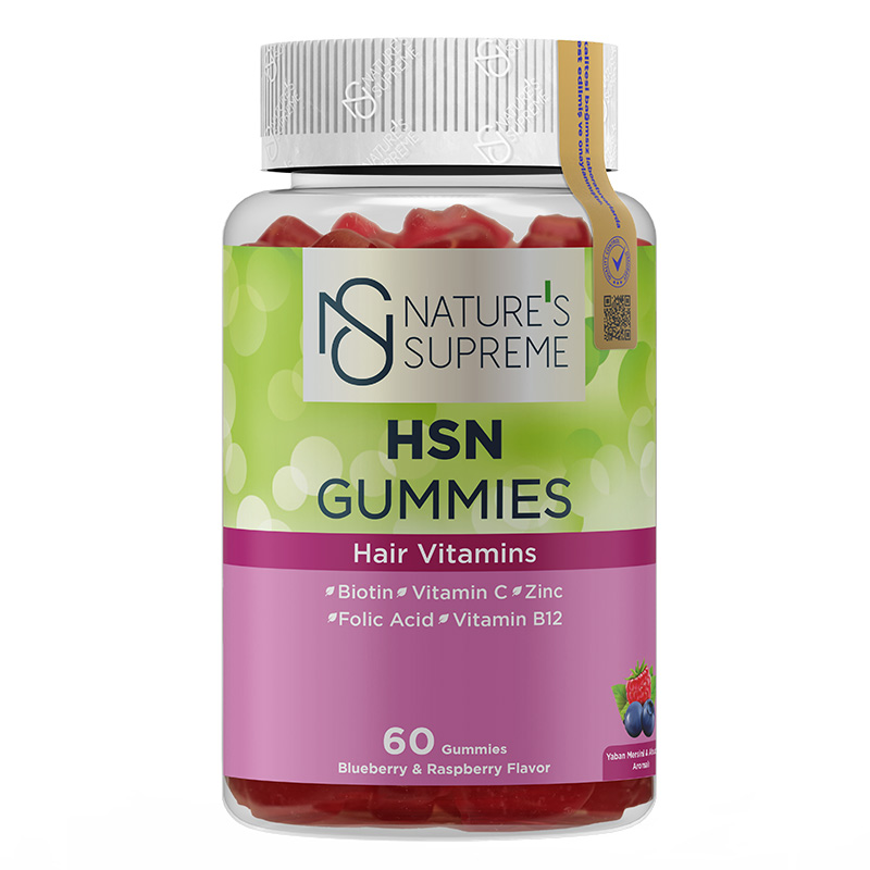 NATURE'S SUPREME HSN Gummies — 60 жевательных пастилок — Упаковка — лицевая сторона