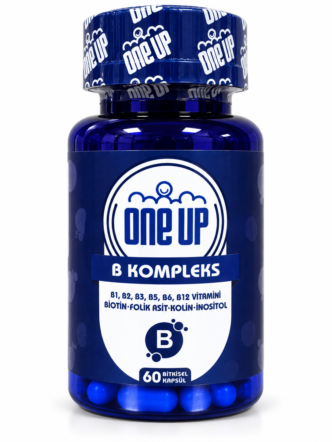 ONE UP B-Kompleks — 60 капсул — Упаковка — лицевая сторона