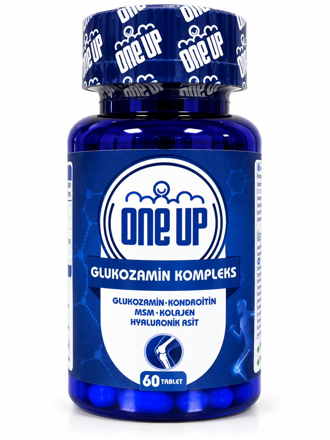 ONE UP Glukozamin Kompleks — 60 таблеток, EAN …1733 — Упаковка — лицевая сторона
