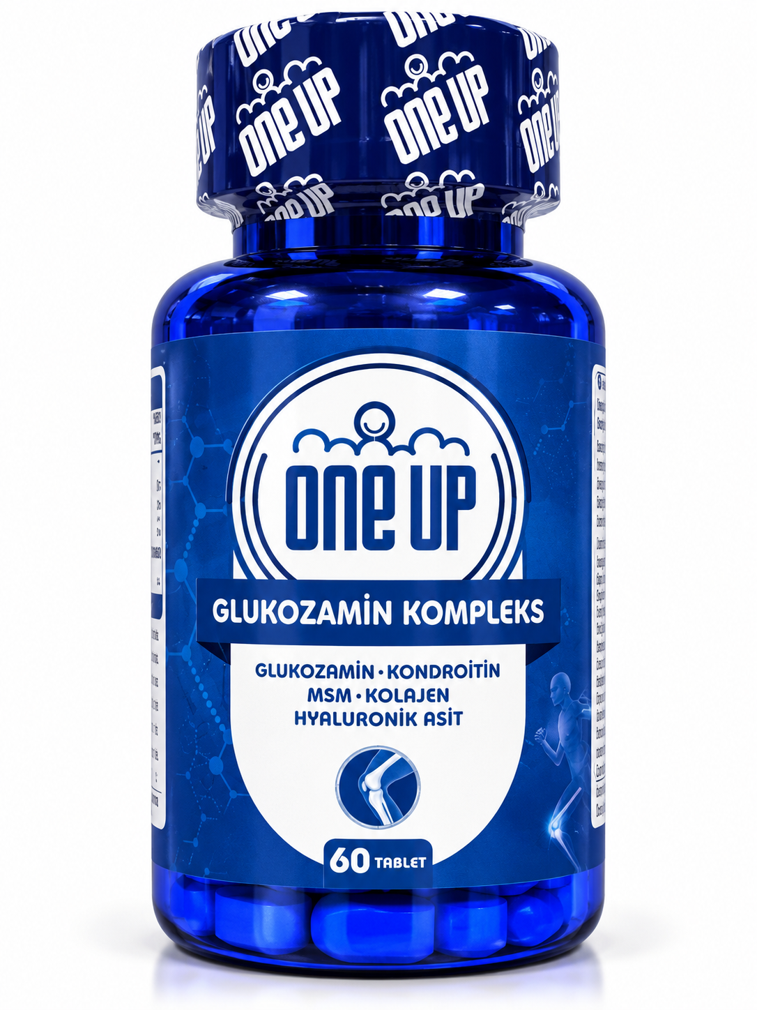 ONE UP Glukozamin Kompleks — 60 таблеток, EAN …1753 — Упаковка — лицевая сторона