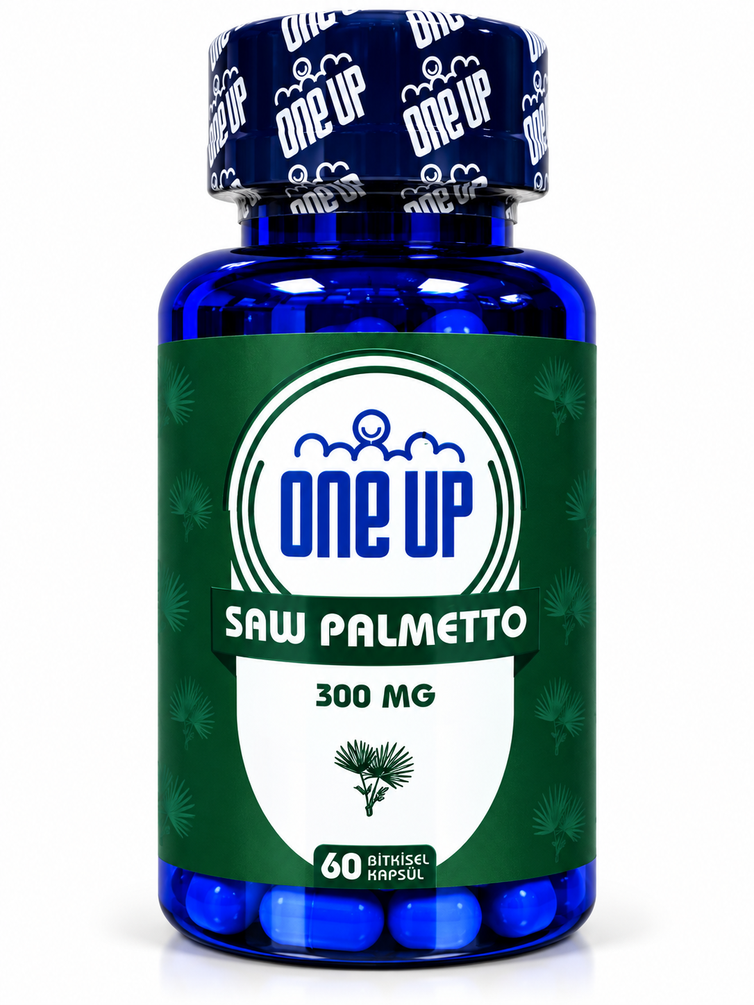 ONE UP Saw Palmetto 300 мг — 60 капсул — Упаковка — лицевая сторона